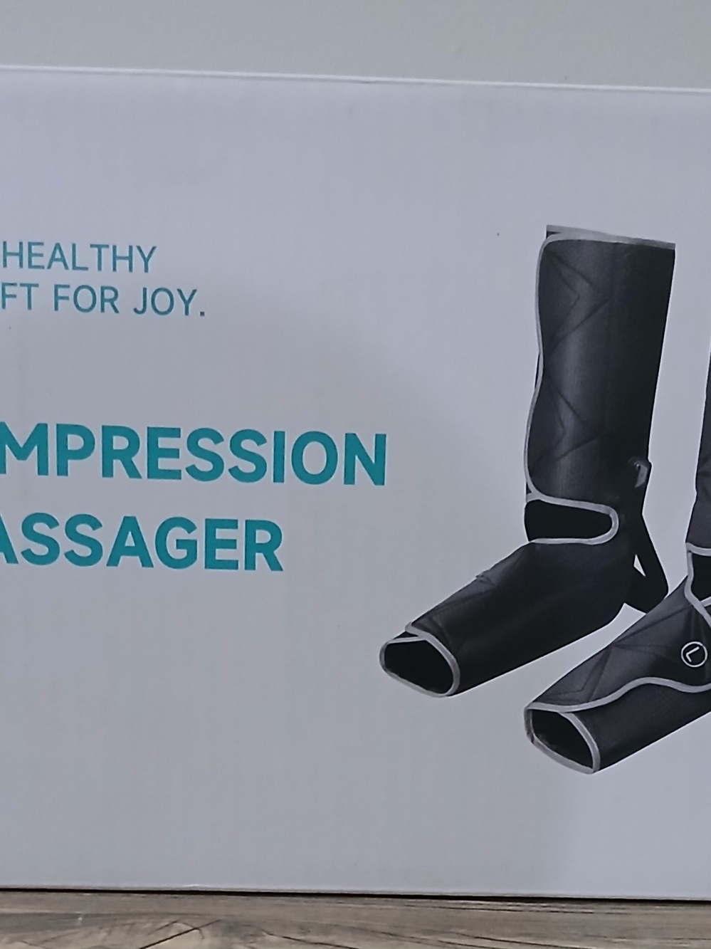 Compression Leg and Foot Massager - Black
